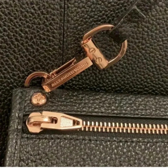 Alexander wang black pebbled leather satchel handbag - Picture 7 of 11